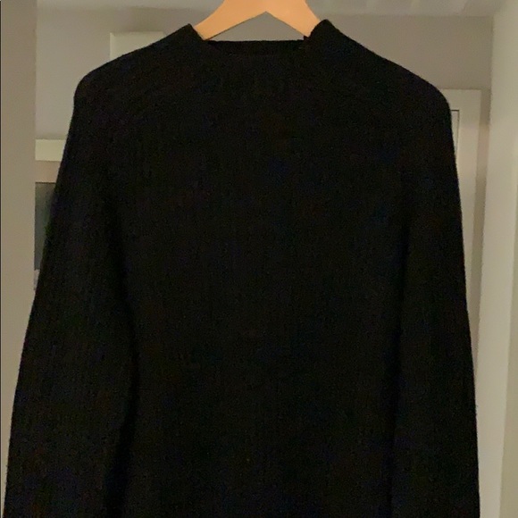 Black Large Longsleeve Express Italian Merino Wool - Picture 3 of 4